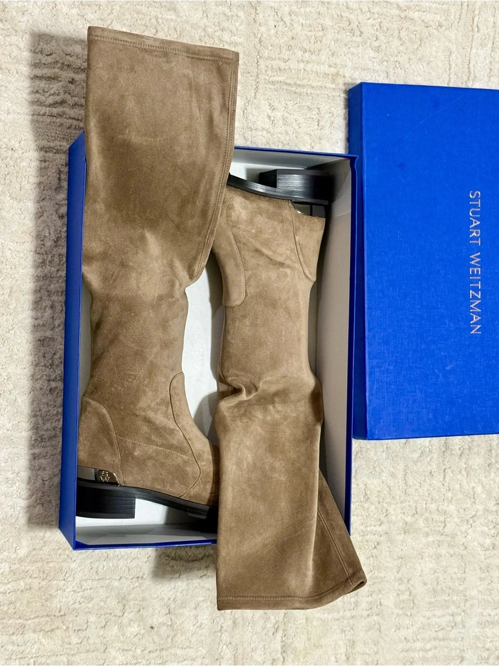 NEW Stuart Weitzman Mercer Bold Suede Knee Boots | Size 7